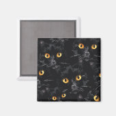 Schwarze Augen Magnet (Vorderseite/Rückseite)