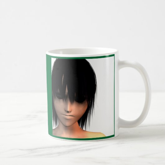 Schwarze Augen-Tasse Kaffeetasse (Rechts)