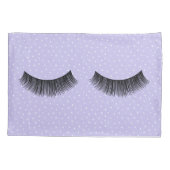 Schwarze Augenbrauen auf weißen Buttonen Kissenbezug (Rückseite-Links)