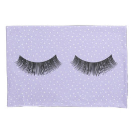 Schwarze Augenbrauen auf weißen Buttonen Kissenbezug