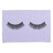 Schwarze Augenbrauen auf weißen Buttonen Kissenbezug (Vorderseite-Rechts)