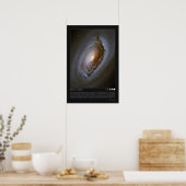 Schwarze Auggalaxie, schlafende Schönheit, böse Au Poster (Küche)