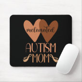 Schwarze Autismus-Mutter eines autistischen Sohnes Mousepad (Mit Mouse)