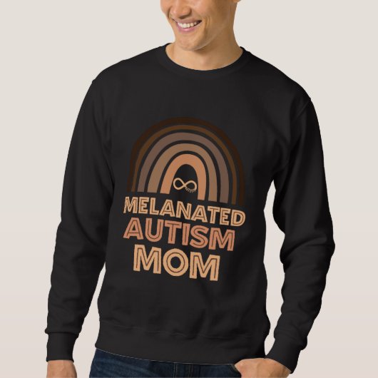 Schwarze Autismus-Mutter eines autistischen Sohnes Sweatshirt (Vorderseite)