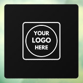 schwarze Autoklammer | Personalisiertes Logo Fensteraufkleber (Blatt 3)