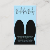 Schwarze Babybücher Begleitkarte (Vorderseite)