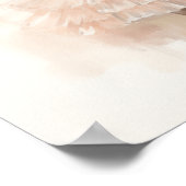 Schwarze Ballerina, blassrosa Tutu, Ponytails, Ban Poster (Ecke)