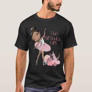 Schwarze Ballerina Geburtstagsmädchen passend zum  T-Shirt