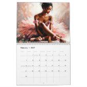 Schwarze Ballerinas Ballett Kunst Kalender (Feb 2027)