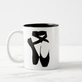 Schwarze Ballettschuhe Zweifarbige Tasse (Links)