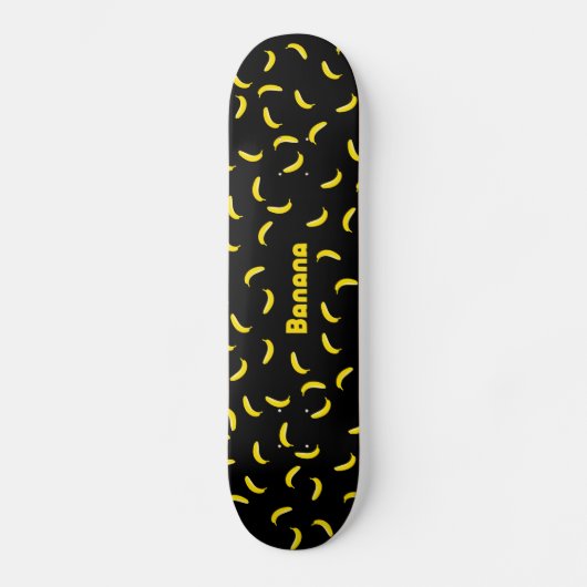 Schwarze Bananen-Skate Skateboard (Vorderseite)