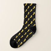 Schwarze Bananen-Socken Socken (Links - Außen)