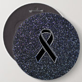 Schwarze Banddekoration Button (Vorne & Hinten)