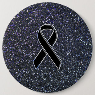 Schwarze Banddekoration Button
