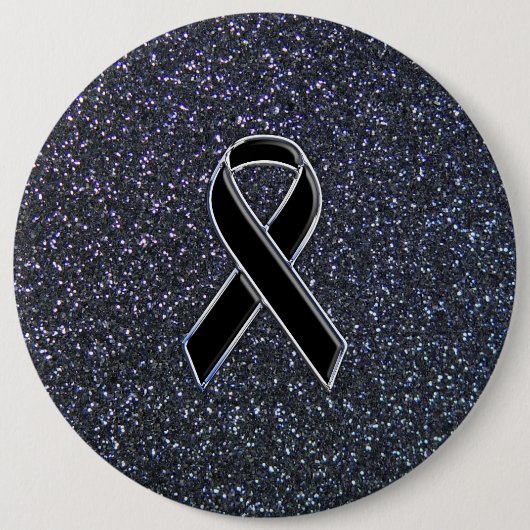 Schwarze Banddekoration Button (Vorderseite)