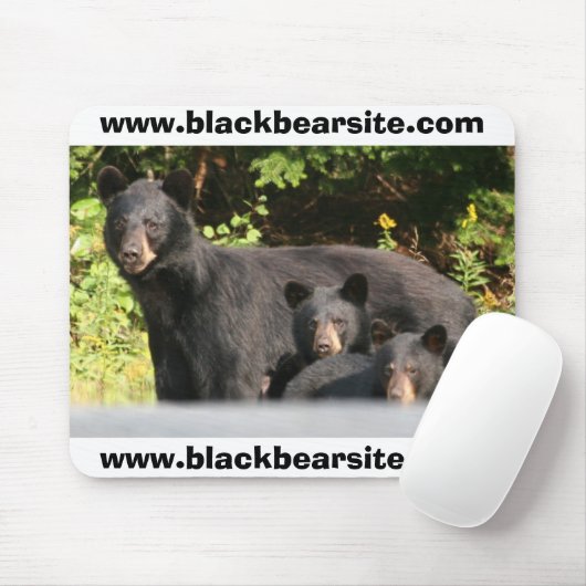 schwarze Bären Mousepad (Mit Mouse)