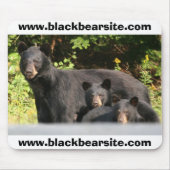 schwarze Bären Mousepad (Vorne)