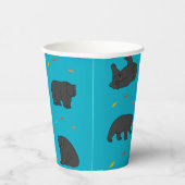 Schwarze Bären Pappbecher (Rechts)