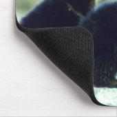 Schwarze Bärenjunge Mousepad (Ecke)