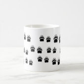 Schwarze Bärentatzen Kaffeetasse (Mittel)