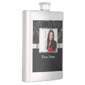 Schwarze Barockinstagrammvorlage Flachmann (Rechts)