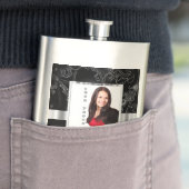 Schwarze Barockinstagrammvorlage Flachmann (Beispiel)