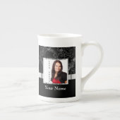 Schwarze Barockinstagrammvorlage Porzellantasse (Rechts)