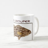 Schwarze Barsch-Tasse Kaffeetasse (VorderseiteRechts)