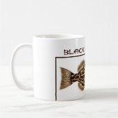 Schwarze Barsch-Tasse Kaffeetasse (Links)