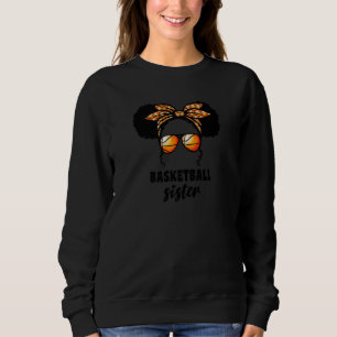 Schwarze Basketball Bball Kleine Schwester Sis Für Sweatshirt