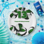 Schwarze Basketball Jungs Party Pappteller (Party)