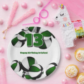 Schwarze Basketball Jungs Party Pappteller (Party)