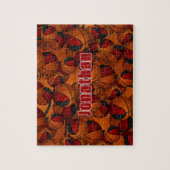 Schwarze Basketballmannschaft - personalisiert Puzzle (Vertikal)