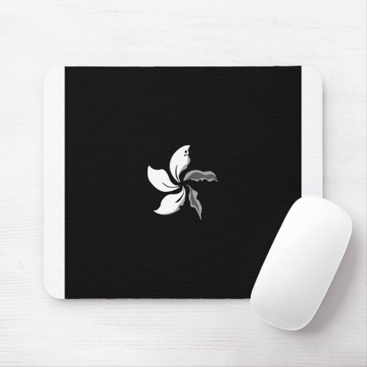 Schwarze Bauhinia Wildenten-Flagge Hongkong Mousepad (Mit Mouse)