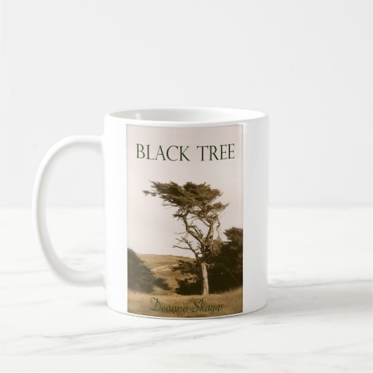 Schwarze Baum-Klassiker-Tasse Kaffeetasse (Links)