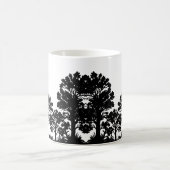 Schwarze Baum-Silhouette-Kaffeetasse Kaffeetasse (Mittel)