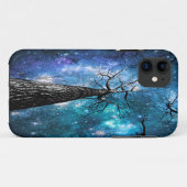 Schwarze Bäume fallen Sterne Case-Mate iPhone Hülle (Rückseite (Horizontal))