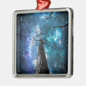 Schwarze Bäume fallen Sterne Ornament Aus Metall (Links)