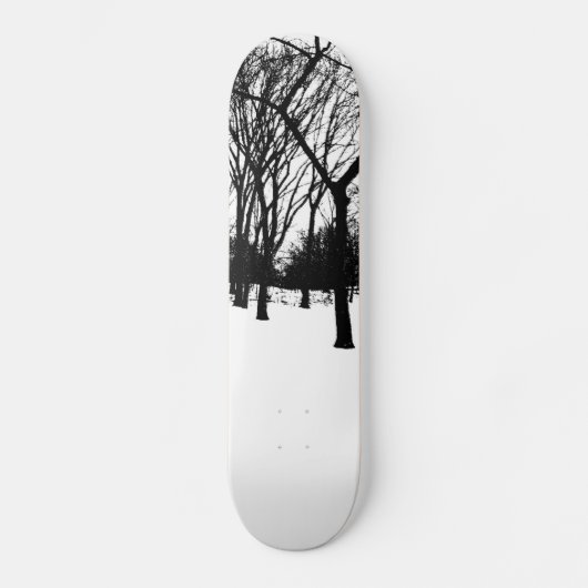 schwarze Bäume Skateboard (Vorderseite)