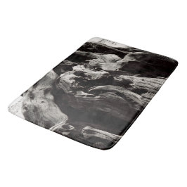 Schwarze Baumrinde Badematte