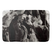 Schwarze Baumrinde Badematte (Vorderseite)