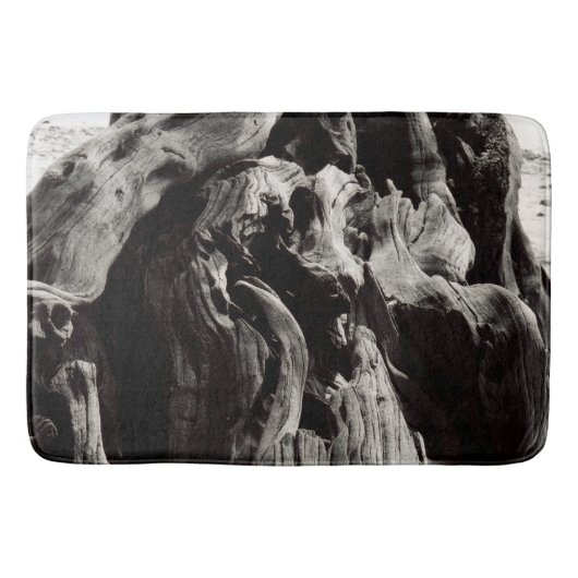 Schwarze Baumrinde Badematte (Vorderseite)