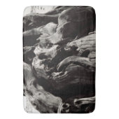 Schwarze Baumrinde Badematte (Vorderseite Vertikal)