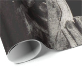 Schwarze Baumrinde Geschenkpapier (Rolleneckpunkt)