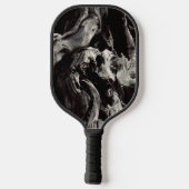 Schwarze Baumrinde Pickleball Schläger (Rückseite)