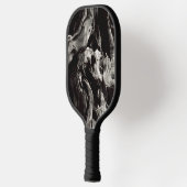 Schwarze Baumrinde Pickleball Schläger (Links)