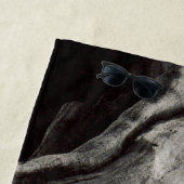 Schwarze Baumrinde Strandtuch (Beispiel)