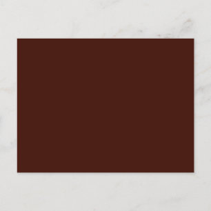 Schwarze Bean, solide Farbe Postkarte