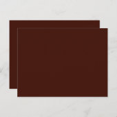 Schwarze Bean, solide Farbe Postkarte (Vorne/Hinten)