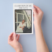 Schwarze Beerdigung - Feier zum Lebensprogramm Flyer (Handgriff)